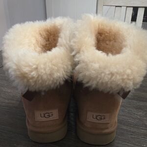 UGG Tan Boots with Cream Shearling